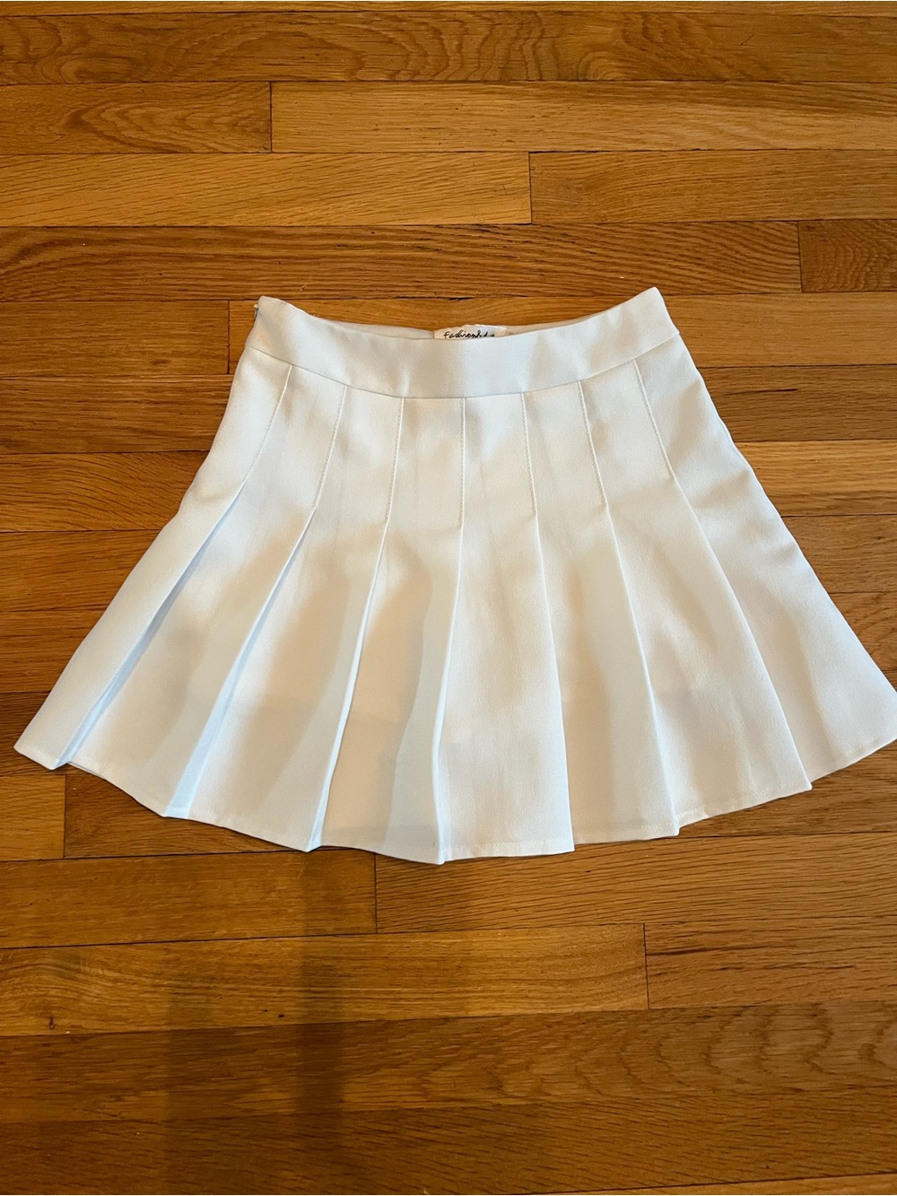 White Tennis Skirt with Attached Shorts